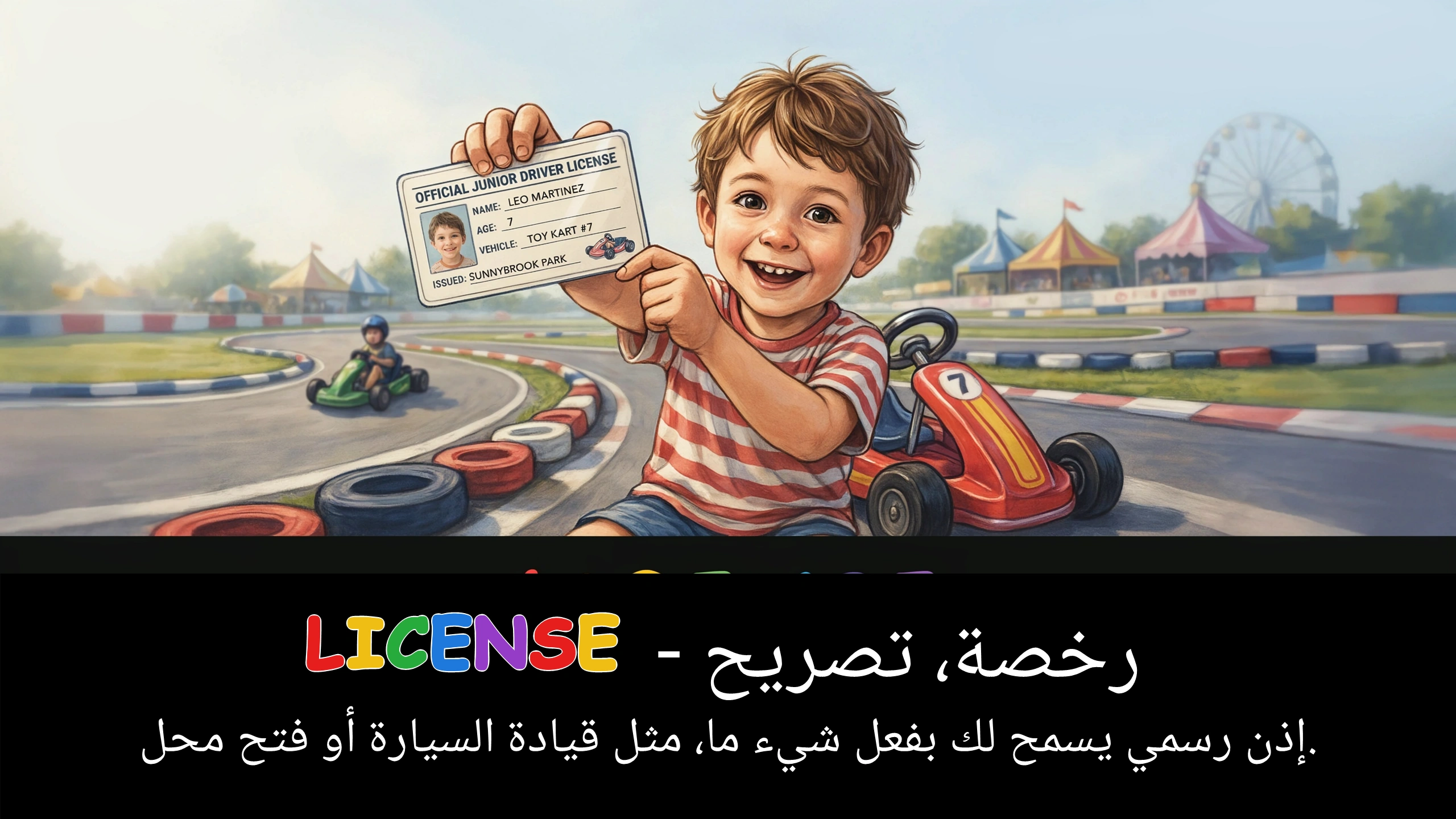Arabic Illustration for license